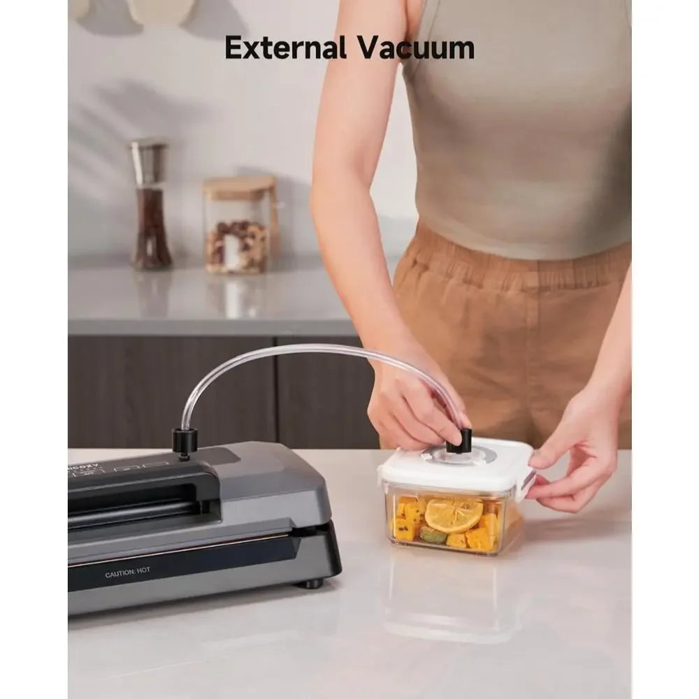 Vacuum Sealer, Auto Handle Locked Design, Build-in Cutter, Compact Starter Kit